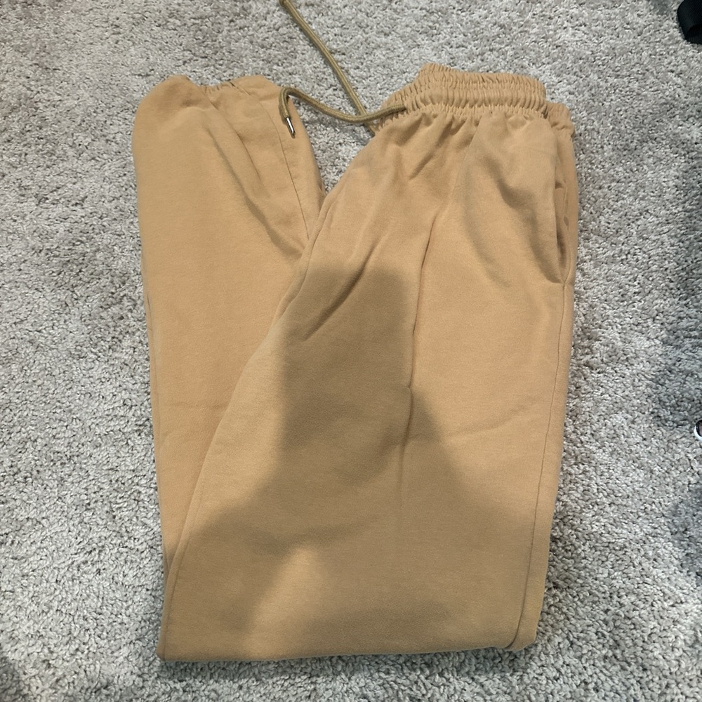 Tan Jogger Pants